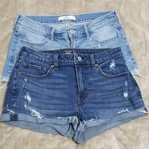 Abercrombie and Hollister shorts bundle size 4